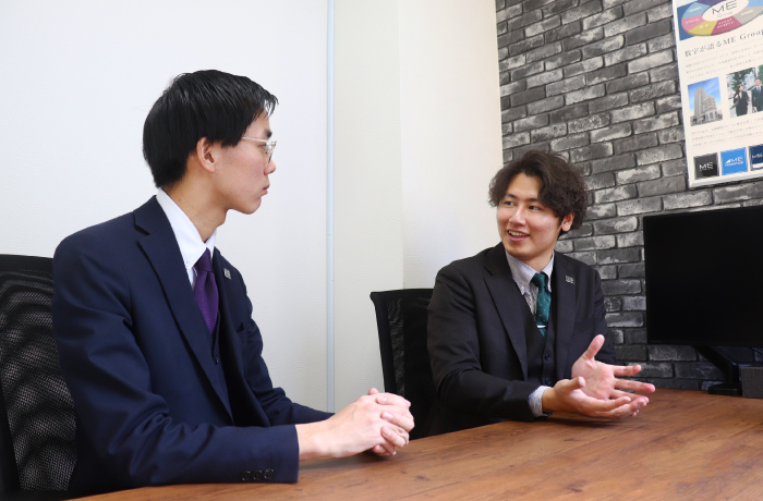 今後の目標を語る不動産営業のお二人
